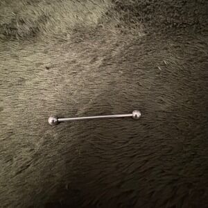 Titanium 14‎ Gauge Industrial Barbell - Eternally Threaded